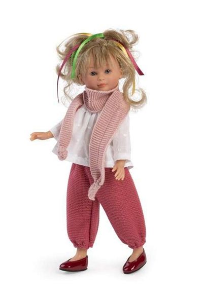 Asivil S.L. Celia Doll with Red Pants and White Shirt 30cm