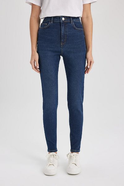 DeFacto Anna Skinny Fit, talie înaltă, pantaloni skinny picior lungi de jeans B6505ax24sp
