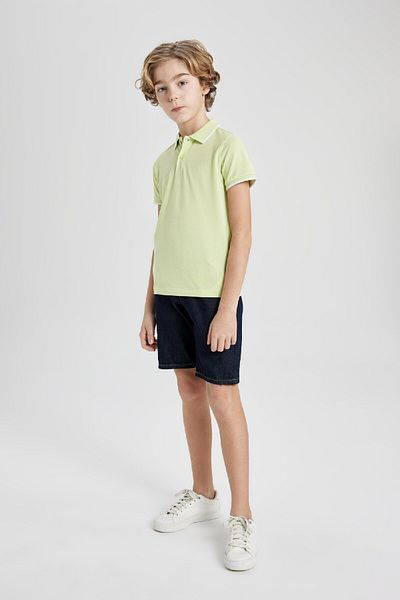DeFacto Boy's Short Sleeve Polo T-Shirt - Pike B6162A824Sm