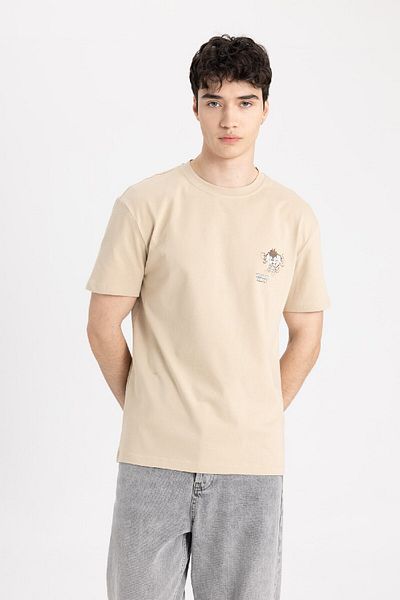 DeFacto Κοντομάνικο μπλουζάκι Looney Tunes Crew Neck - Regular Fit B8087ax24sm