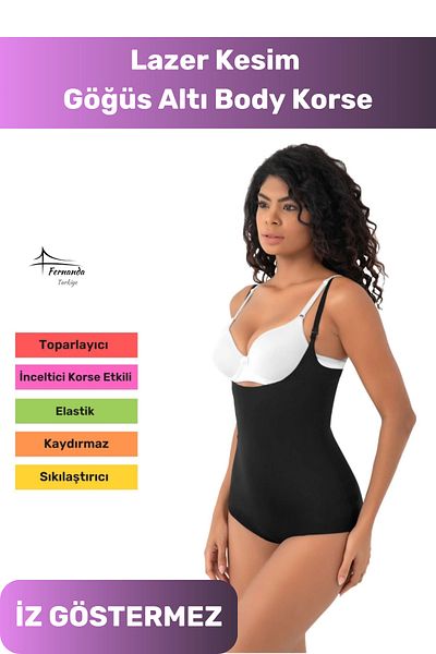 Fernanda New Series Non-Trace Shaping Recovery Laser Cut Firming under Breast Badi Corset