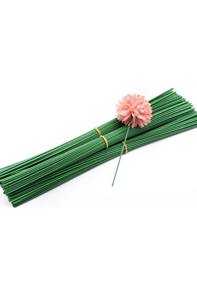 MD Aspiz Flowers 498 قطعة سلك زهرة خضراء 2 مللي متر 36 سنتيمتر _ صنع باقة لوا...