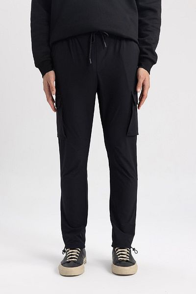 DeFacto Καλοκαιρινό παντελόνι Tactical Jogger Slim Fit Slim Fit Cargo με τσέπες B3585ax24sp