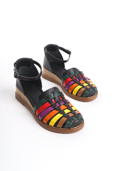 Elile Shoes Hakiki Deri Topuklu Sandalet 35-41-42-43-44 Numara