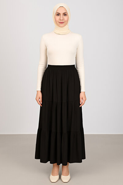 Gökçe Giyim GÖKÇE GİYİM VİSKON KATLI ETEK