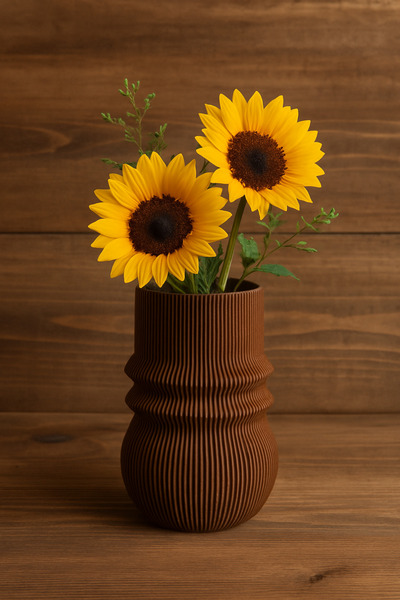 lampara Orchis 3D Vazo – Doğa Dostu Modern Dekor | Biyoplastik Tasarım