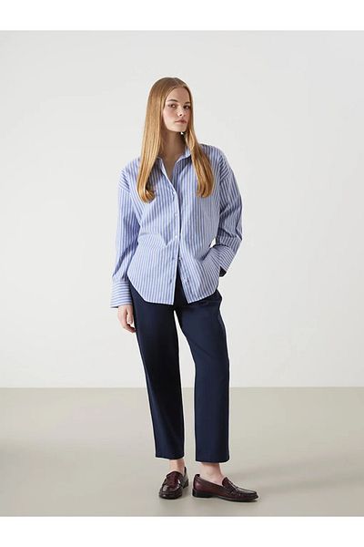LC Waikiki Lcw Vision Women's Linen Blended Pants with Elastic Waist