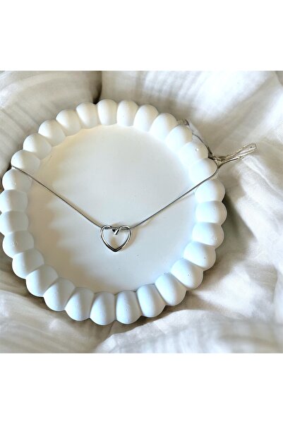 MODA قلادة على شكل قلب من الفولاذ