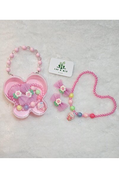 MODA Kelebek çantalı toka seti