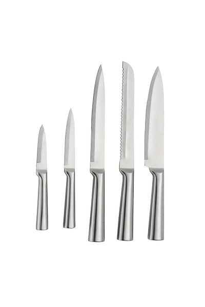 Karaca Karaca Meister Knife Sterilizer Block Set, 5 Piece, White Silver