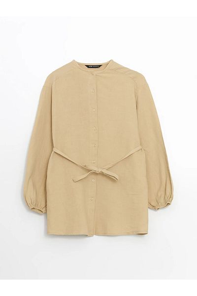 LC Waikiki LCW Modest Green Crewneck Cămașă Tunica pentru femei