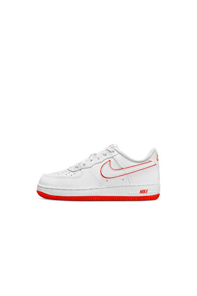 Nike Force 1 Low "white & Picante Red" Beyaz Çocuk Ayakkabısı