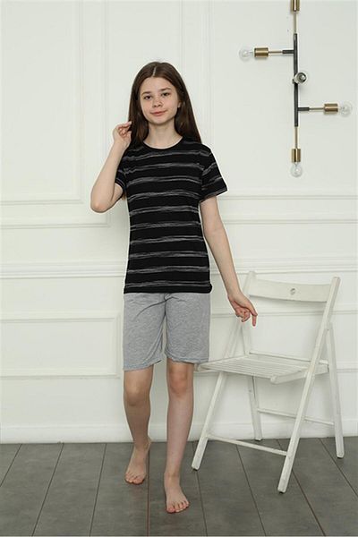 modaserdem Costum de pijama pentru fete din bumbac pieptănat Mdsrdm - 100% bumbac