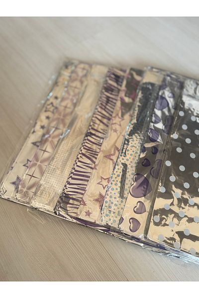 PİKPAK Silver Trendy Metallized Bag 25X35 cm 100 Pieces