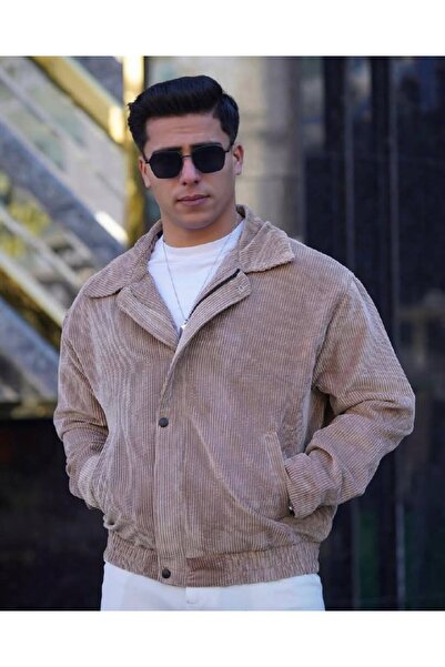 Omerta A Kalite Oversize Kalıp Kadife Ceket