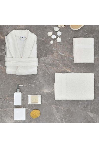 Karaca Halat de baie Daıly Soft Offwhite 100% bumbac pentru femei S/M