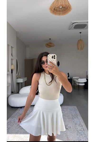 Stil Burada Fusta pantaloni scurți de tenis cu centură groasă Oys