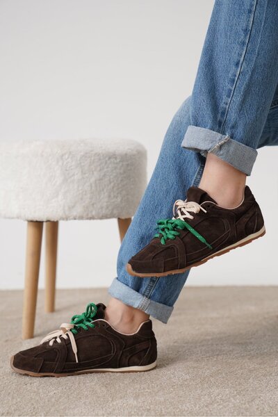 luuq shoes Glow Genuine Leather Suede Double Laced Colorful Sneaker Sports Shoes