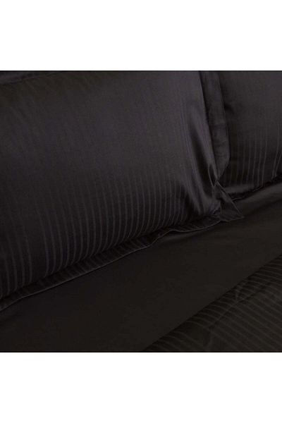 Karaca Karaca Home Uniq 100% Bumbac Satinat Dublu Husă Duble Negru