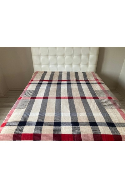 MİNK Lacasa Premium Lüks Vizon Battaniye Battal Boy Bej