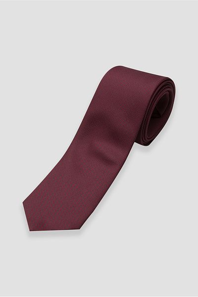 Abbate Burgundy Textured Tie