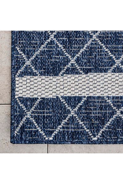 Karaca Kasmir Rugs 724 Covor Datça pentru interior și exterior, 120 cm x 180 cm, albastru