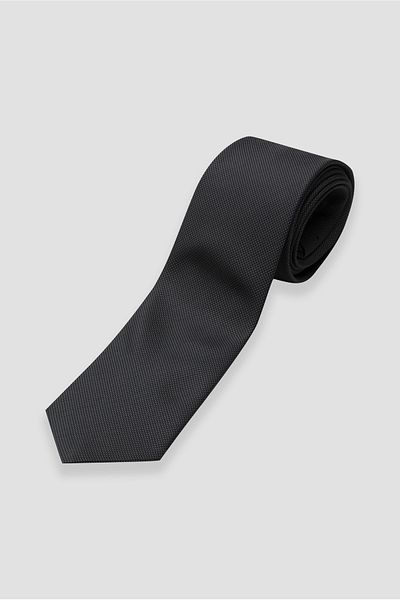 Abbate Gray Textured Tie