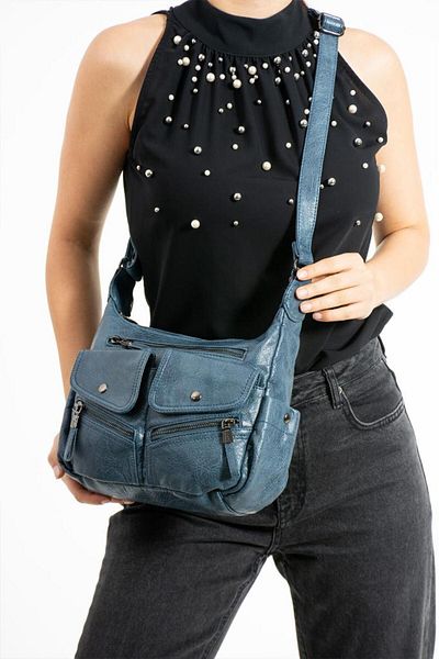 Baginn Geantă de umăr vegană Y.S.Leather pentru femei, 22*13 cm