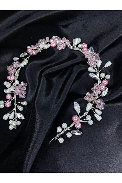 ERYA aksesuar İnci ve Parlak Kristal Taşlı El Yapımı Düğün,Nişan,Söz,Özel Gün...