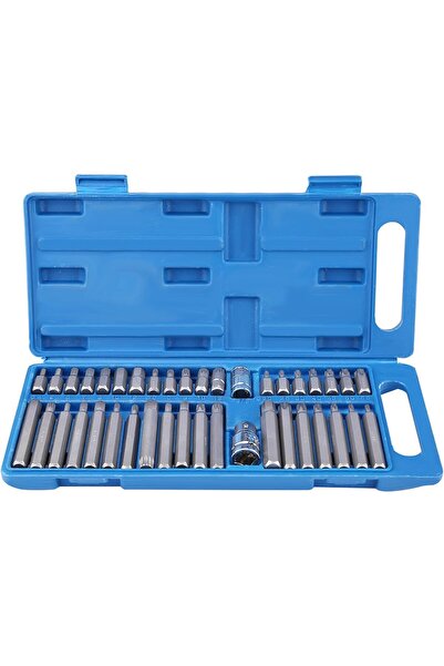 ekinler el aletleri 40 parçalı uç seti, çok dişli, alyan somun seti, Torx uç ...