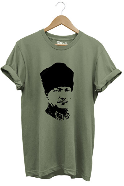 The Baski Ataturk portret Štampano 100% pamuk Premium majica