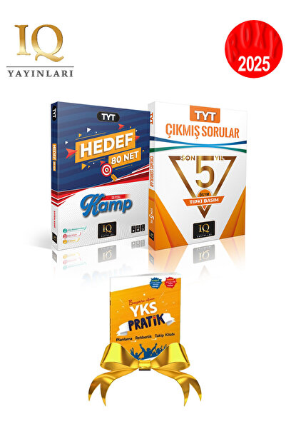 IQ YAYINLARI TYT Hedef 80 Sayısal Kamp ÖSYM Çıkmış Sorular Son 5 Yıl