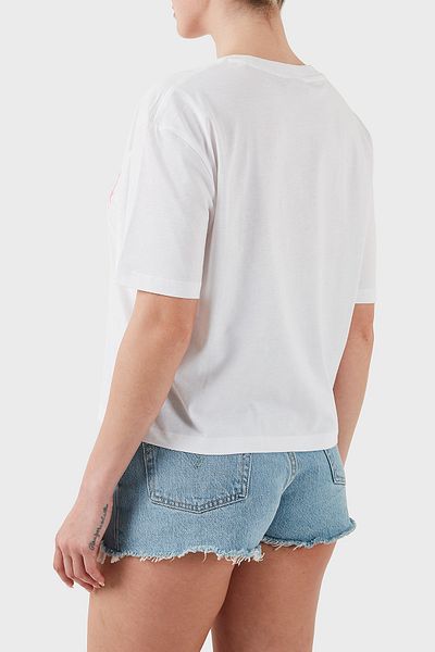 Guess Ardisia Crop 100% Cotton Boxy Fit Logo t Shirt V5Gi12K9Rm1 t Shirt V5Gi12 K9Rm1 G011