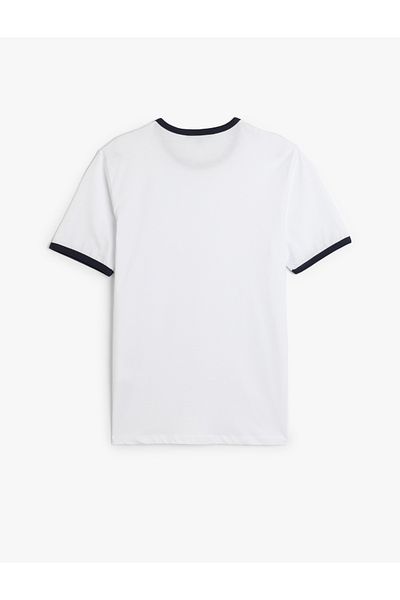 Koton Μπλουζάκι με κοντό μανίκι New Season Crew Neck με λεπτή εφαρμογή