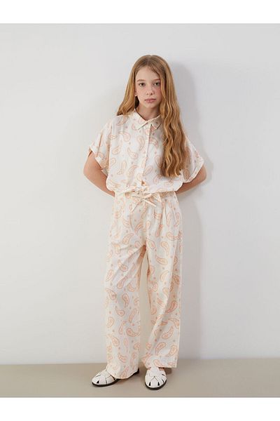 LC Waikiki Girls' Trousers with Elastic Waist