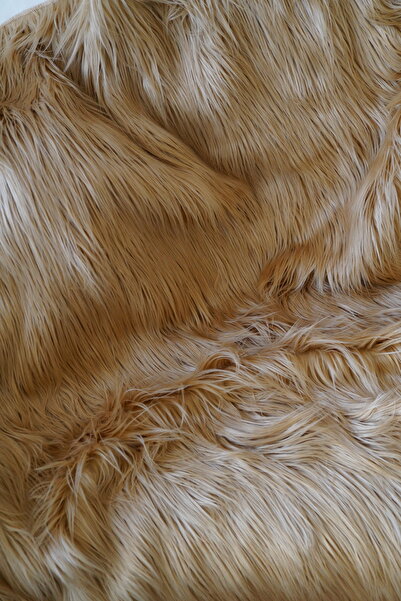 sevaradekor Uzun Tüylü Peluş Koltuk Şalı Bej 100 X 150 Cm Pelus Koltuk Ortusu