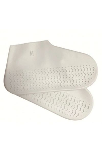 TTT Size m White Silicone Shoes - Non-Slip and Water Dirt-Proof
