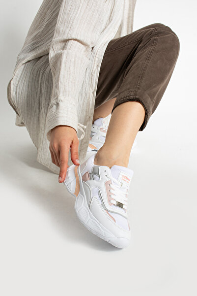 Getcho Babel White Blue Powder Γυναικεία αθλητικά παπούτσια Χοντρή σόλα Άνετη κατασκευή καθημερινής βάδισης Κομψό καλοκαιρινό αθλητικό παπούτσι