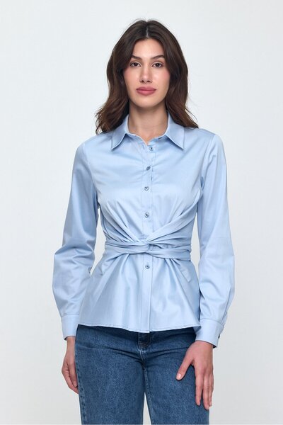 ALEA STUDIO Poplin Bağlamalı Gömlek