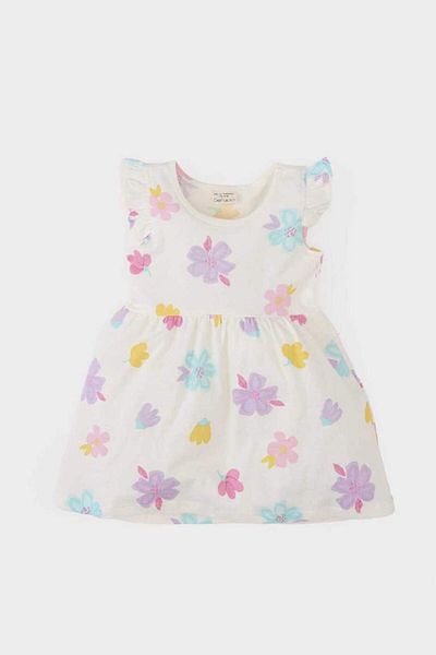 DeFacto New Season Baby Girl Floral Print Short Sleeve Dress
