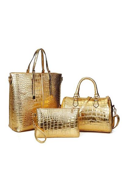 Generic 3 Pack Shoulder Bag Set Gold