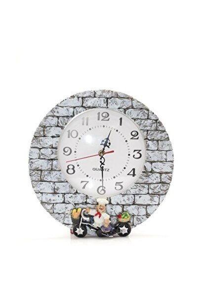 ForWhat Ceas de perete cu design din poliester pentru birou, acasă, birou