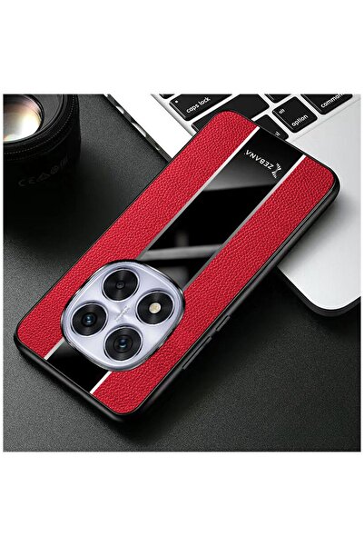 Zebana Xiaomi Redmi Note 14 Pro Compatible Case Zebana Premium Leather Case Red
