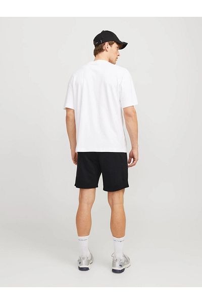 Jack & Jones JPSTESTAR JJ SWEAT SHORTS Μαύρο Ανδρικό Σορτς