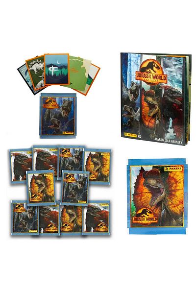 Panini Panini Active Sticker Album Jurassic World Sticker with Gift