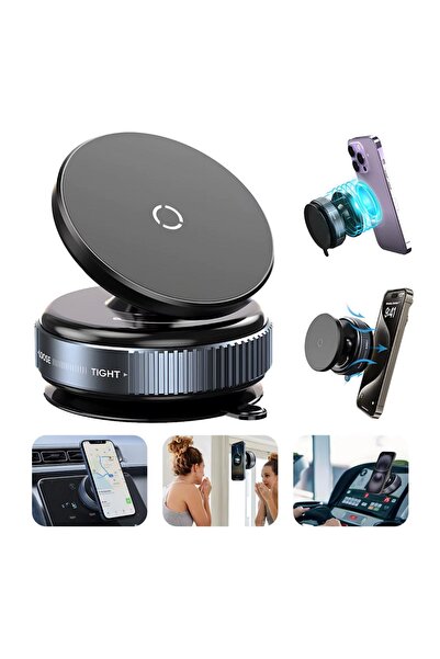 Zebana K009 360 Derece Dönebilen Vakumlu Magnetik Telefon Tutucu Ayna-Cam-Ara...