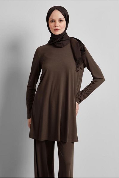 Alvina 45480 Model Crew Neck Tuniki
