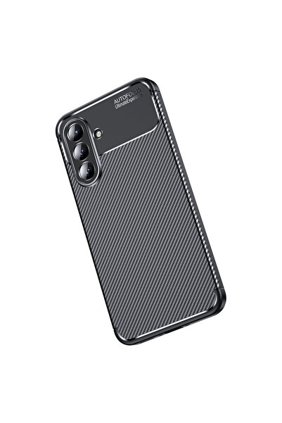 m.tk moveteck Samsung Galaxy A26 Kılıf Kamera Çıkıntılı Korumalı Karbon Desenli Renk Atmaz Koruyucu Negro Kapak