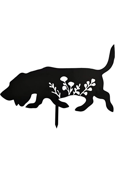 Kyrotech Bahçe Dekorasyonu Metal Köpek Peyzaj Obje Balkon Çim Yer Döşemesi Ha...