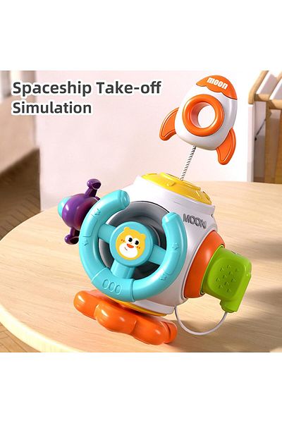 COOYA 6-in-1 Montessori Toys,Toddler Busy Board,Smooth Edges,Burr-Free,Safe & Lightweight,for Babies Gift